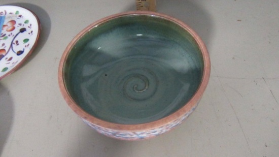 VINTAGE MARKED POTTERY DISH