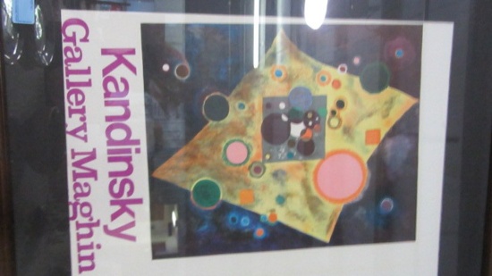 KANDINSKY GALLERY MAGHIN FRAMED POSTER