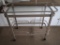 GLASS TOP MOVABLE SERVING TABLE