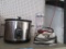 WEST BEND STAINLESS STEEL CROCK-POT, HAMILTON BEACH BLENDER, AND IRON