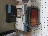 GE TAPE RECORDER, PANDIGITAL PHOTO FRAME, AND NEW TECH CLOCK RADIO