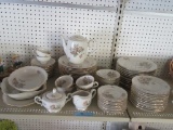 WEST GERMANY HAVILAND BAVARIAN DINNERWARE 12 PLACE SETTINGS WITH ACCESSORIE