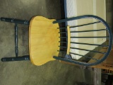 GREEN TRIM MAPLE CHAIR