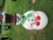 PLASTIC ELECTRIC LIGHTED SNOWMAN DECORATION