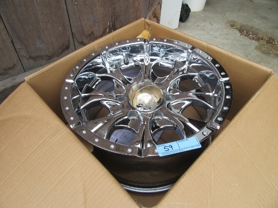 16 BY 8 CHROME RIM BY WHEELPROS MODEL NUMBER HE7916860200