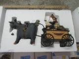 WILLIRAYE STUDIO CART WITH GIRL, DUCK AND CAT