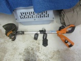 WORX 24 VOLT CORDLESS WEED WACKER WITH CHARGER AND 2 BATTERIES