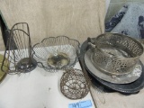 ASSORTED  SILVERPLATE SERVING PIECES