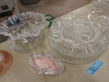 ASSORTED GLASS SERVING PLATTERS