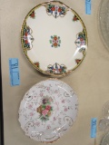 FLOWERED PLATE MADE IN CHINA BRISTOL GARDENS L&M FLOWERS PLATE