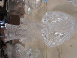ASSORTED GLASS VASES & CANDY DISH
