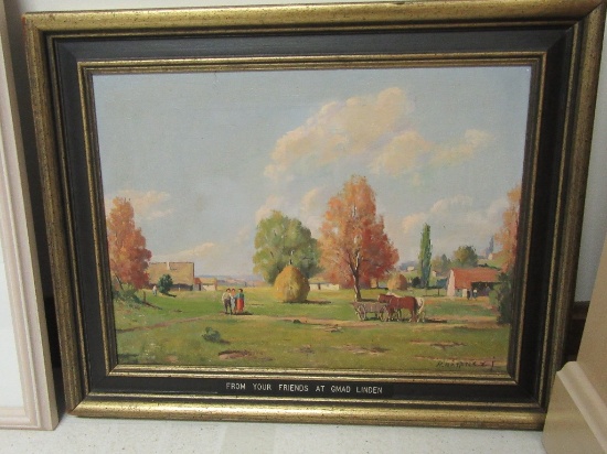 OIL ON CANVAS BY H. HARENCZJ