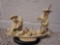 HEAVY CARVED ORIENTAL FISHING BOAT