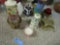 LOT OF CANDLES AND CANDLE HOLDERS