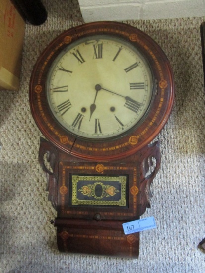 VINTAGE CLOCK WITH LITTLE COMPARTMENTS