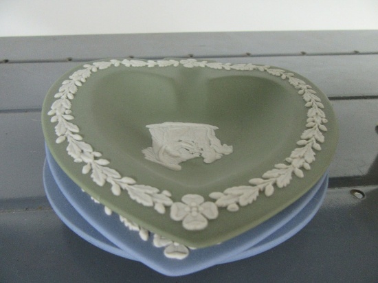 3 WEDGEWOOD HEART DISHES