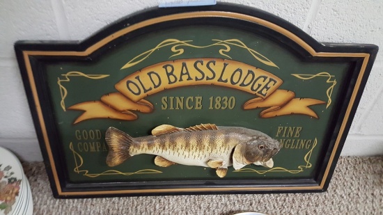DIMENSIONAL OLD BASS LODGE SIGN