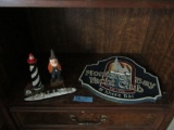 MONTERY BAY YACHT CLUB SIGN AND NAUTICAL KNICK KNACKS