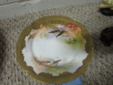 CIRCA 1890 HAND PAINTED PLATE. SMALL CHIP. FRENCH