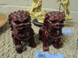 PAIR OF CHINESE LIONS