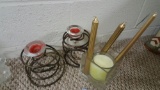 CANDLESTICK HOLDERS AND CANDLE HOLDERS