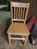 WOOD STRAIGHT CHAIR