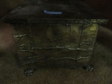 DECORATIVE METAL BOX WITH CLAW FEET