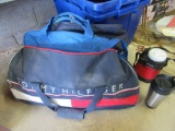 TOMMY HILFIGER BAG WITH COOLERS AND OTHER ASSORTED BAGS