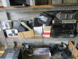 ASSORTED ELECTRONICS, MOVIE SCREEN, HP PRINTER, & ETC