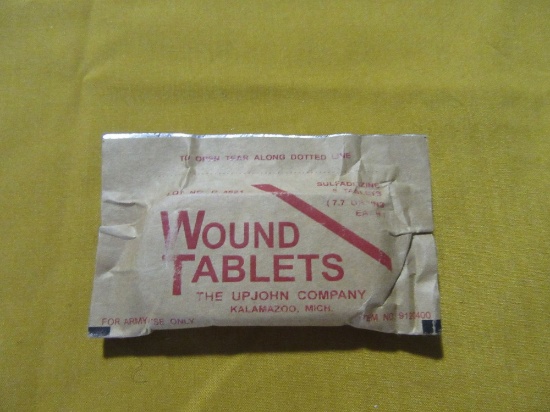 ARMY WOUND TABLETS