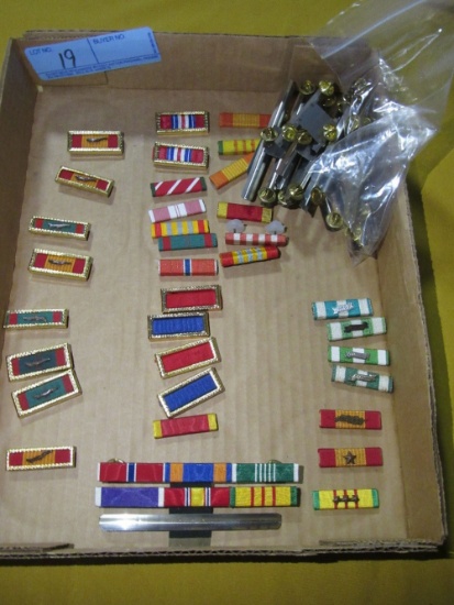 MILITARY PINS AND EXTRA HOLDERS