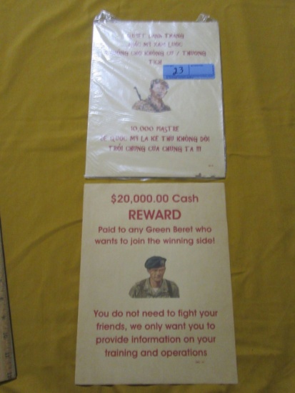 MILITARY REWARD SIGN AND OTHER