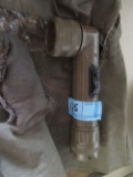 MILITARY FLASHLIGHT AND DUST MASK
