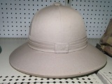 VINTAGE BRITISH STYLE PITH HELMET. MADE IN CHINA