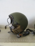 AIRMAN'S HELMET. WIRES NEED REPAIRED