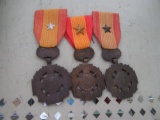 3 CROSS OF GALLANTRY MEDALS