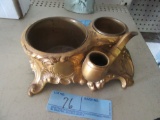 BRASS AND METAL ASHTRAY
