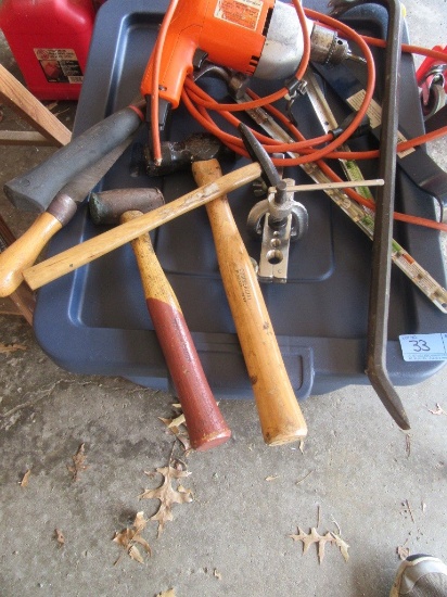 HAND TOOLS, DRILL, AND TOTE