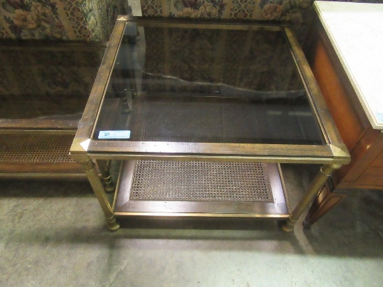 SQUARE GLASS TOP TABLE