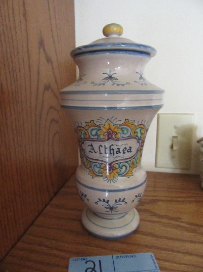 MEDICAL TIMES ITALY APOTHECARY JAR