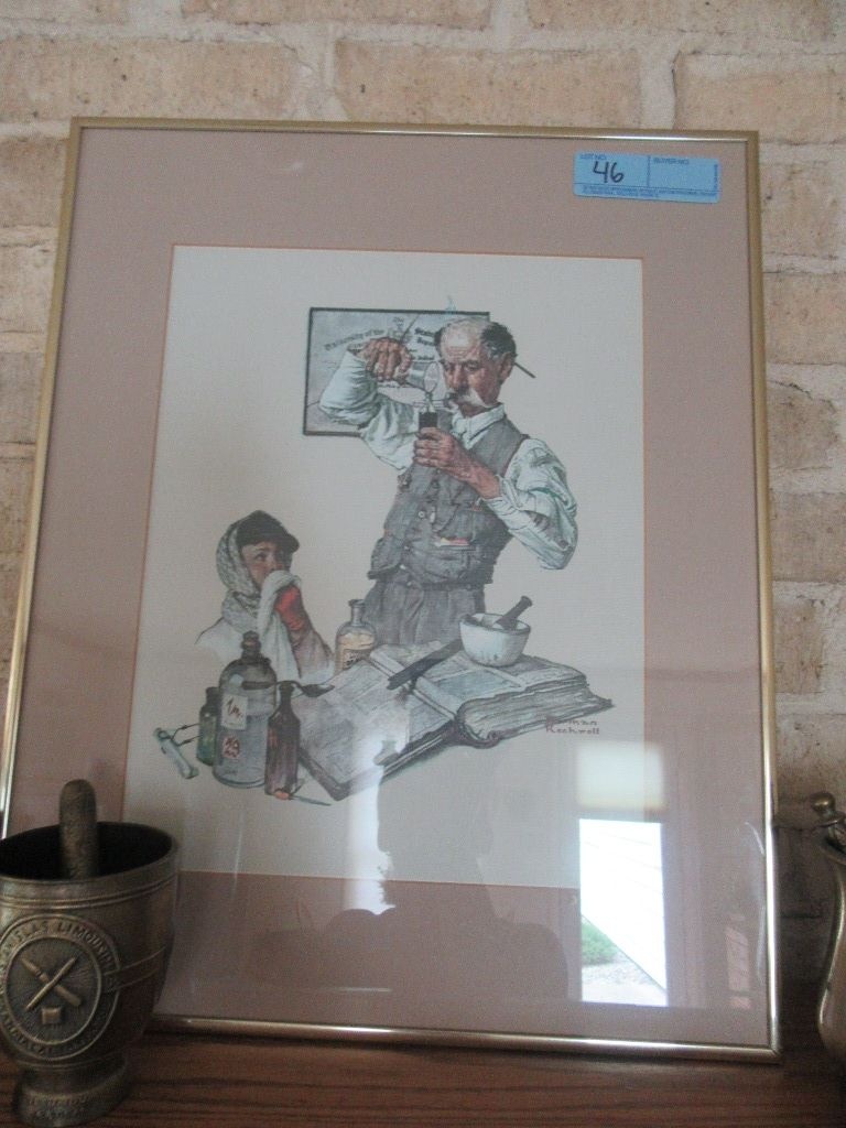 Lot Norman Rockwell Print Of The Pharmacist Proxibid Auctions Lot Norman Rockwell Print Of The Pharmacist Proxibid Auctions