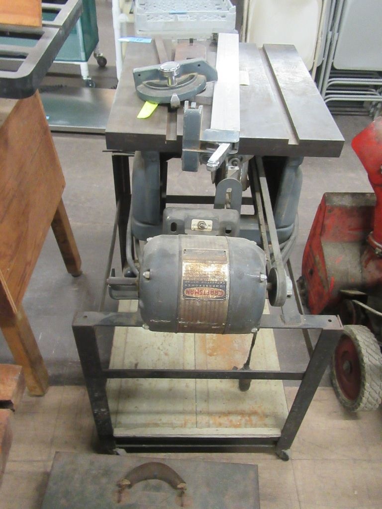 Lot Craftsman Table Saw With Stand Proxibid Auctions