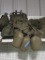 SOLDIERS BACKPACK WITH 200 CARTRIDGES AMMUNITION CASE EMPTY. 7.62 MM M13. C
