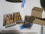 RIFLE AMMUNITION. 7.62 MM. NOT SURE WHAT CALIBER. NO SHIPPING!!!