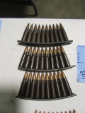 3 STRIP CLIPS WITH AMMUNITION. NO SHIPPING!!!