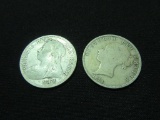 1899 AND 1874 BRITISH COINS