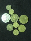 9 COINS FROM FRANCE 1920S AND 1930S
