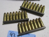 AMMUNITION WITH STRIP CLIPS. NOT SURE WHAT CALIBER. NO SHIPPING!!!!