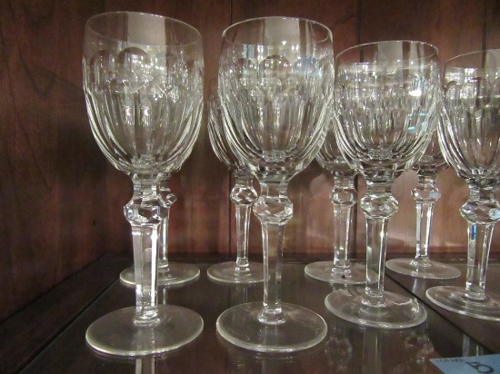 8 WATERFORD WINE GLASSES