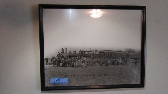 1904 FIRST YOUNGSTOWN SOUTHERN TRAIN INTO COLUMBIANA PICTURE